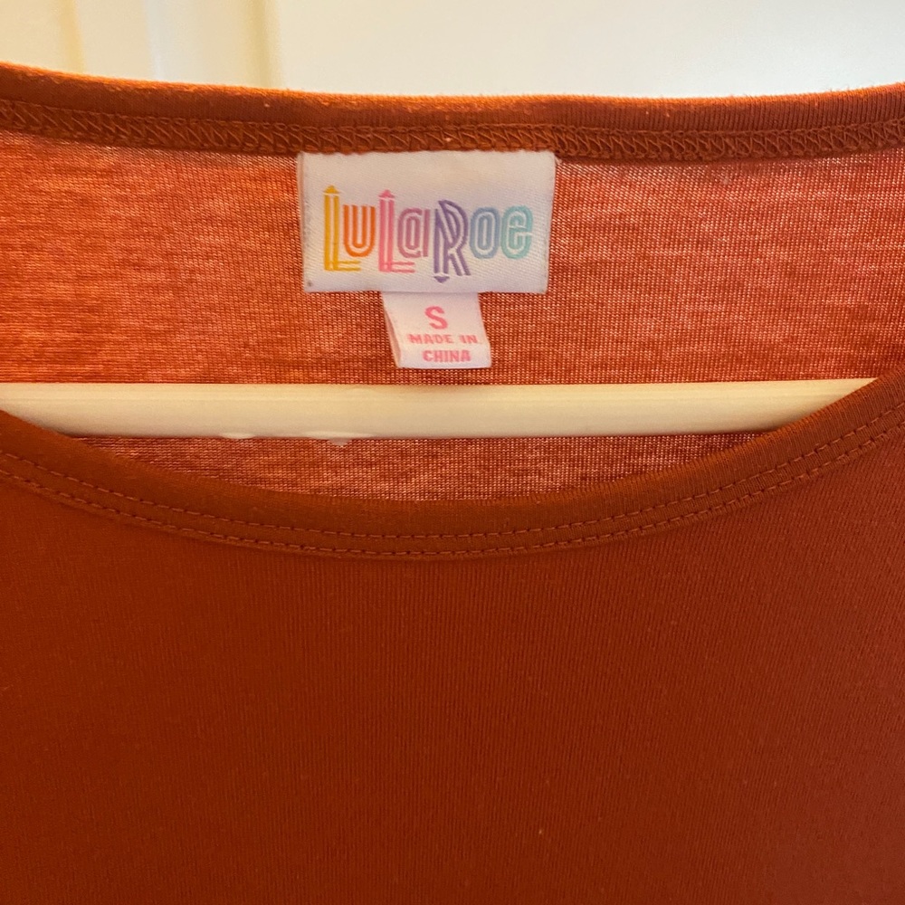 Lularoe Irma size S. Burnt Orange